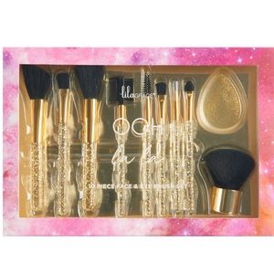 Lila Grace Oh La La 10-Piece Face & Eye Brush Set